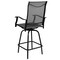 Flash Furniture 2PK Outdoor Stool - 30 inch Patio Bar Stool, Gray 2-ET-SWVLPTO-30-GR-GG - alternate 2